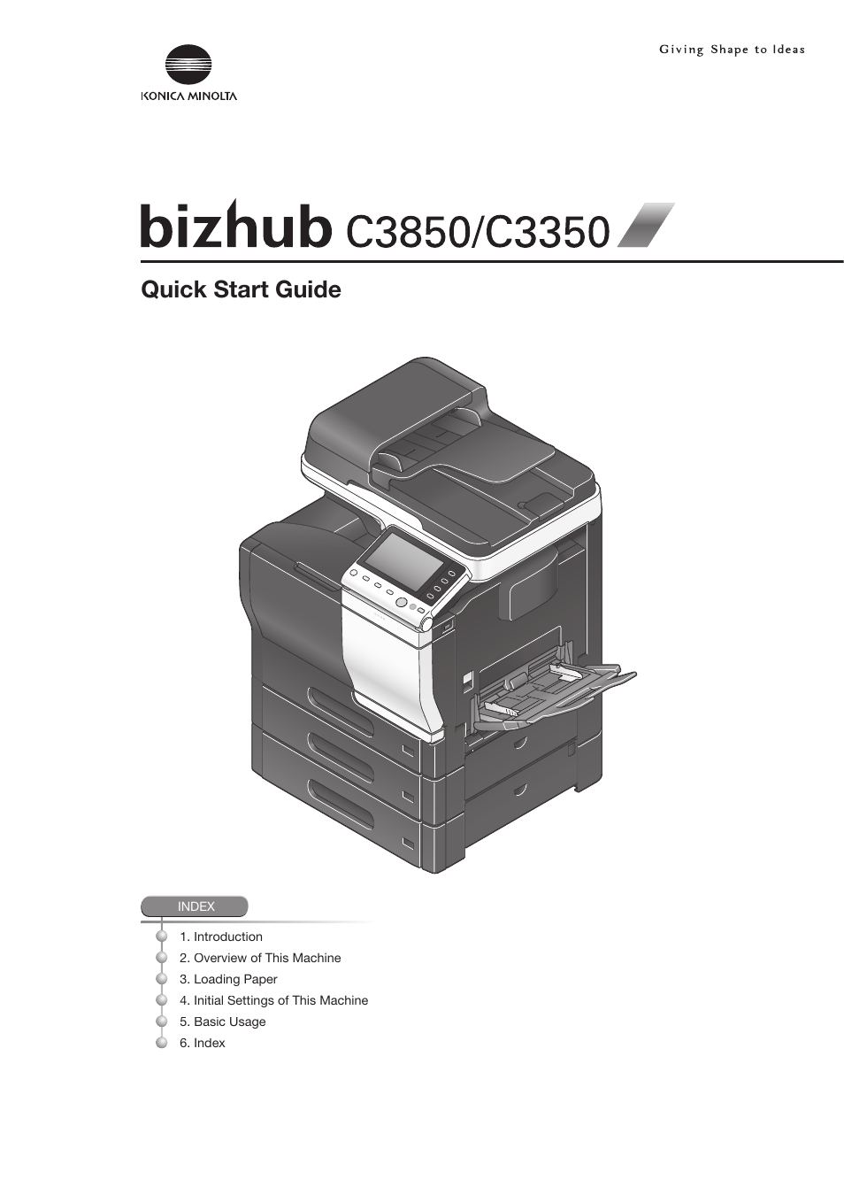 Konica Minolta bizhub C3350 User Manual | 64 pages