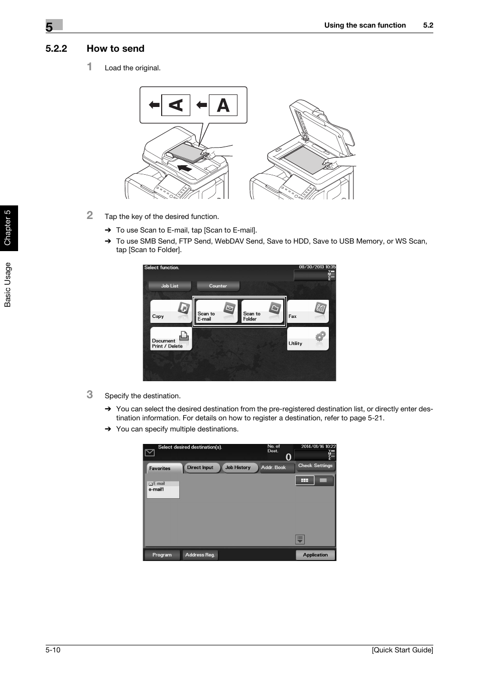 2 how to send, How to send -10 | Konica Minolta bizhub C3350 User Manual | Page 45 / 64