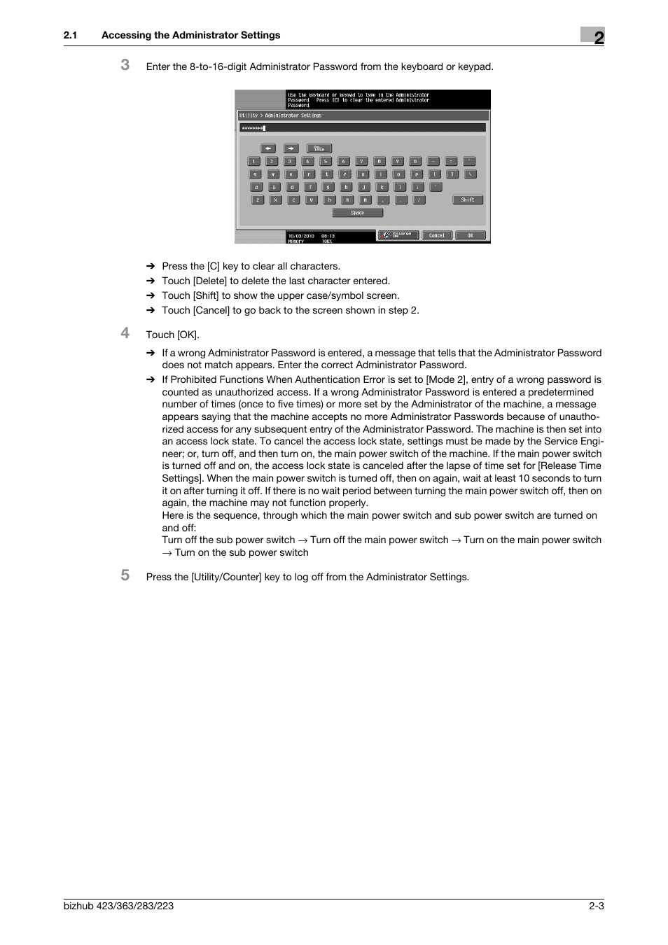 Konica Minolta BIZHUB 223 User Manual | Page 15 / 55