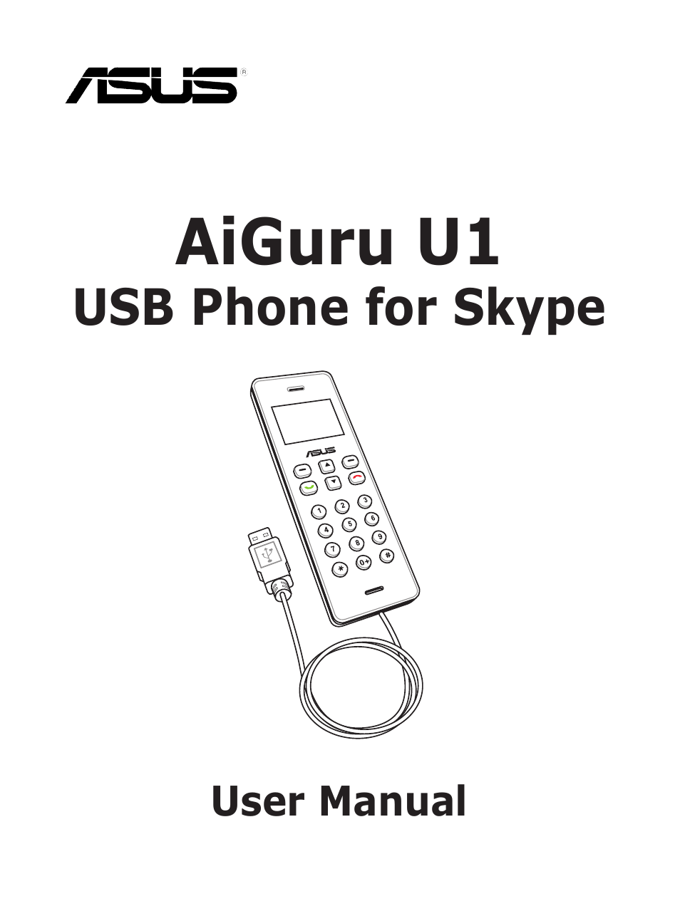 Asus USb phone for Skype AiGuru U1 User Manual | 28 pages