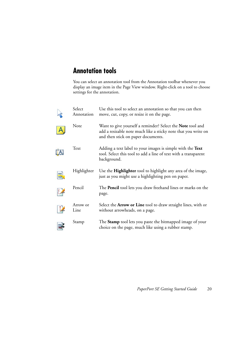 Annotation tools | Konica Minolta Magicolor 2480MF User Manual | Page 20 / 28