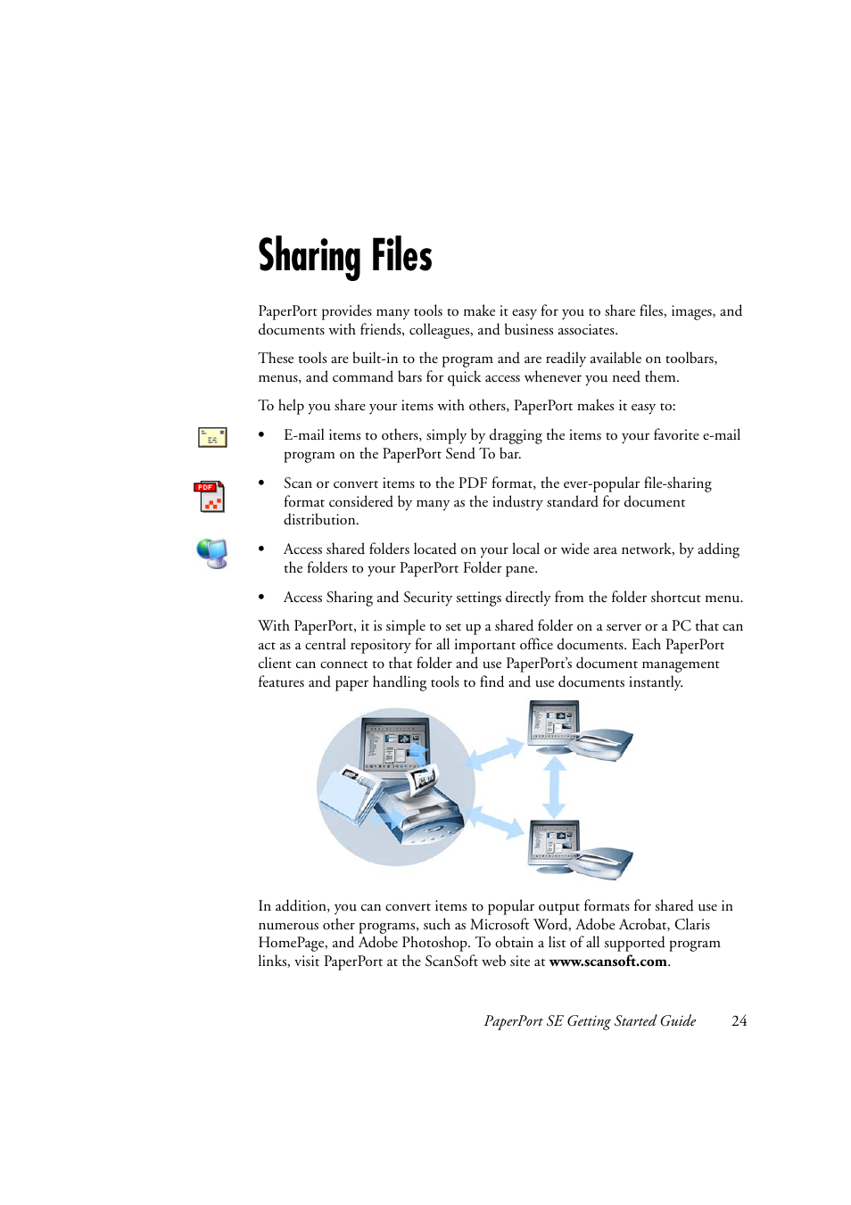 Sharing files | Konica Minolta Magicolor 2480MF User Manual | Page 24 / 28