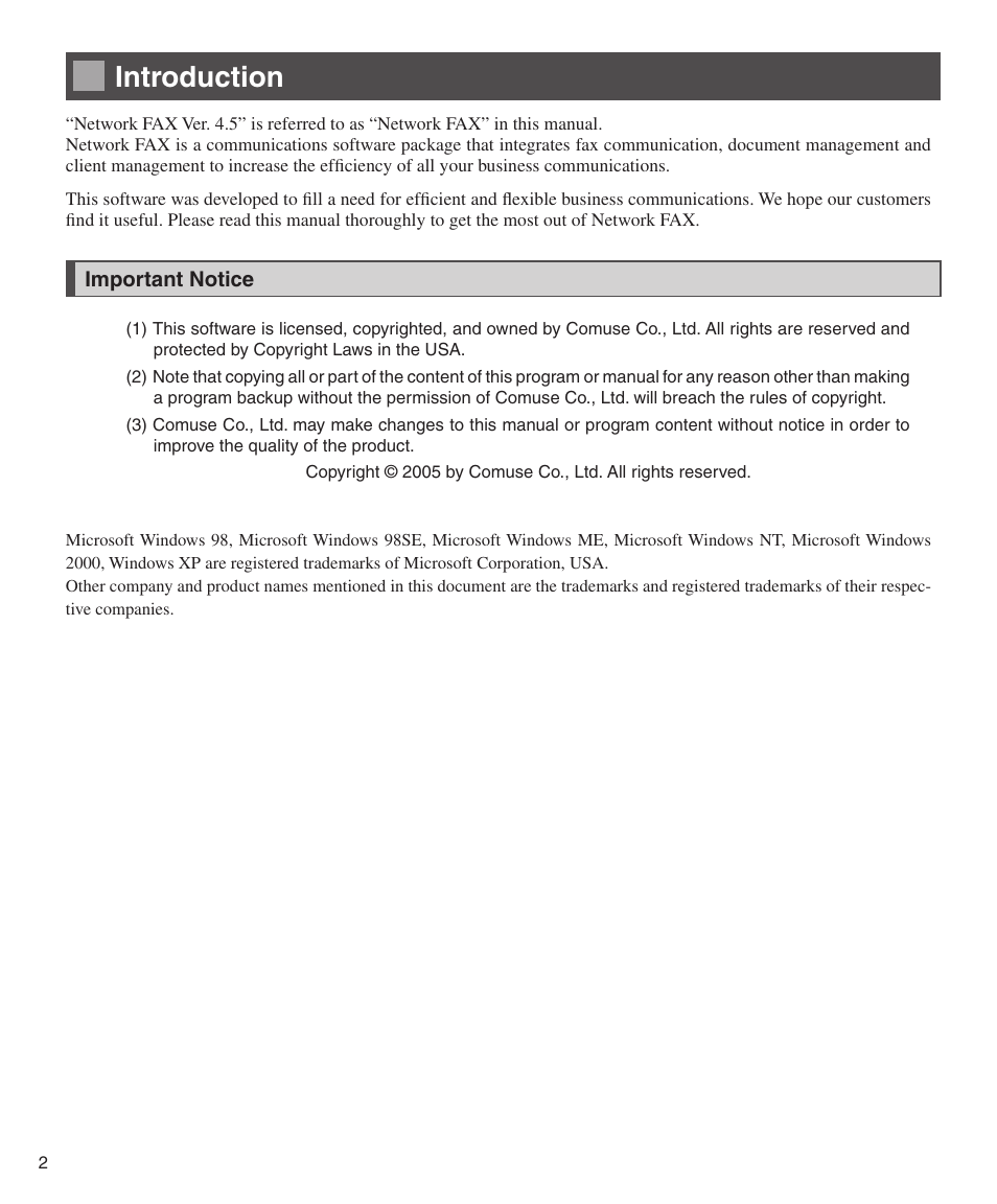 Introduction, Important notice | Konica Minolta bizhub 282 User Manual | Page 2 / 76