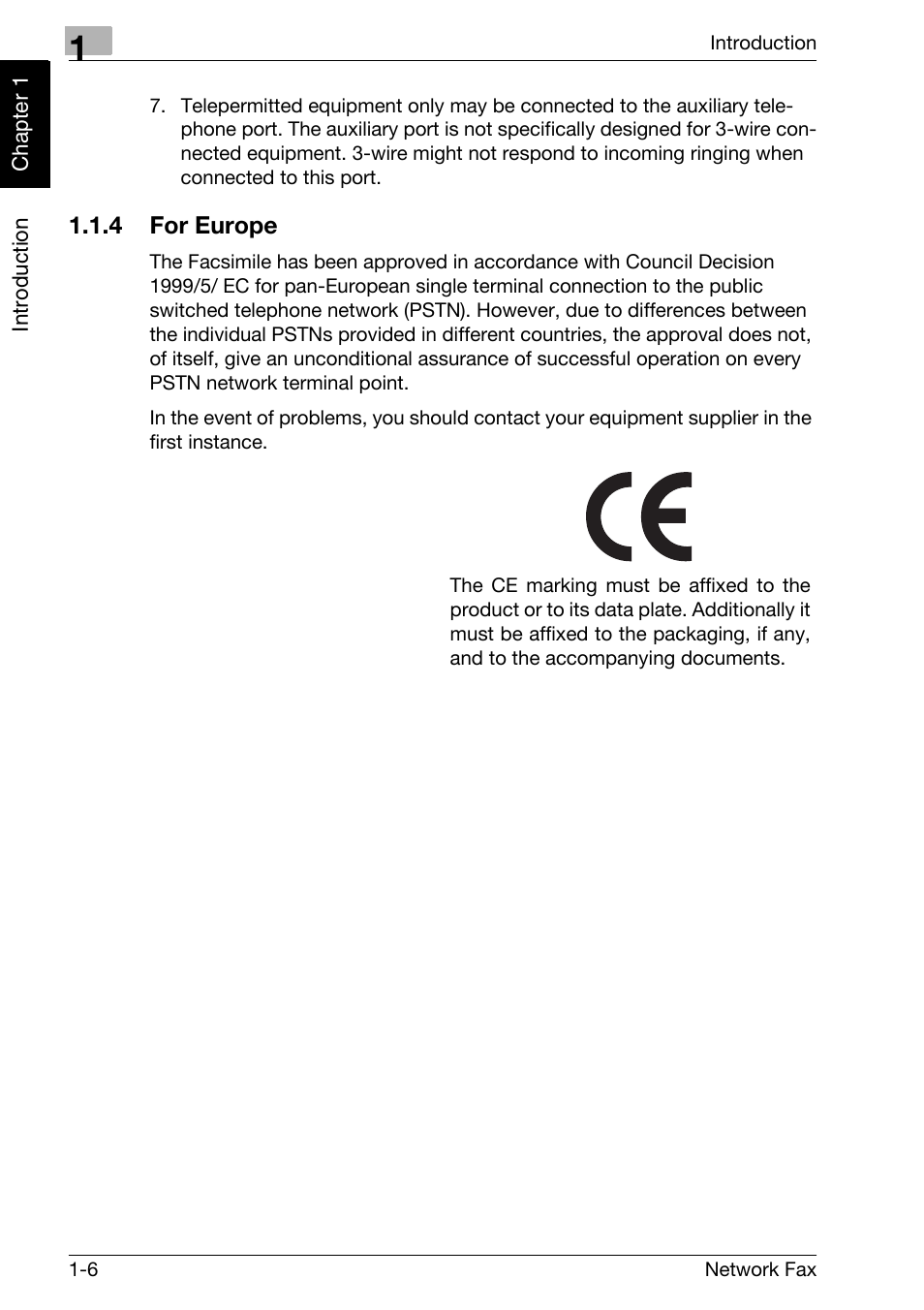 4 for europe, For europe -6 | Konica Minolta bizhub 750 User Manual | Page 15 / 334