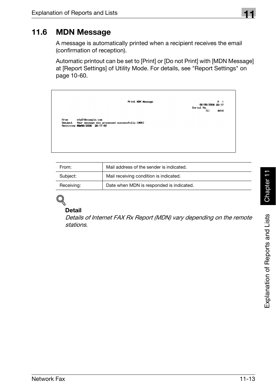 6 mdn message, Mdn message -13 | Konica Minolta bizhub 750 User Manual | Page 260 / 334