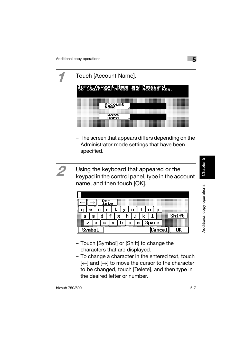 Konica Minolta bizhub 750 User Manual | Page 140 / 150