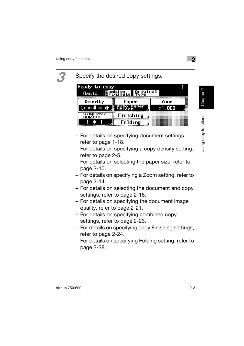 Konica Minolta bizhub 750 User Manual | Page 40 / 150