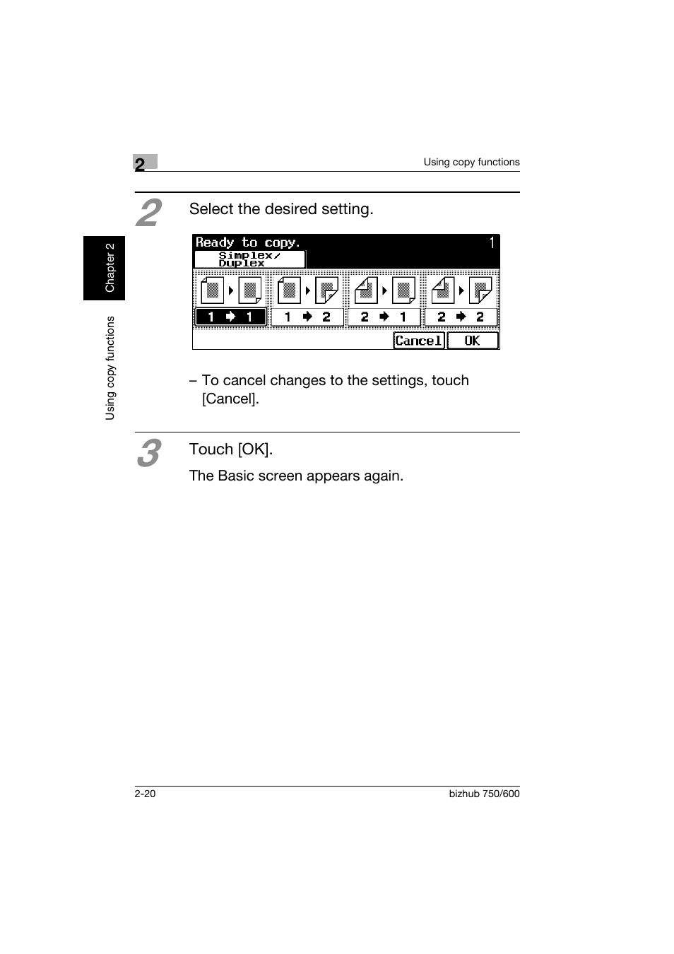 Konica Minolta bizhub 750 User Manual | Page 57 / 150