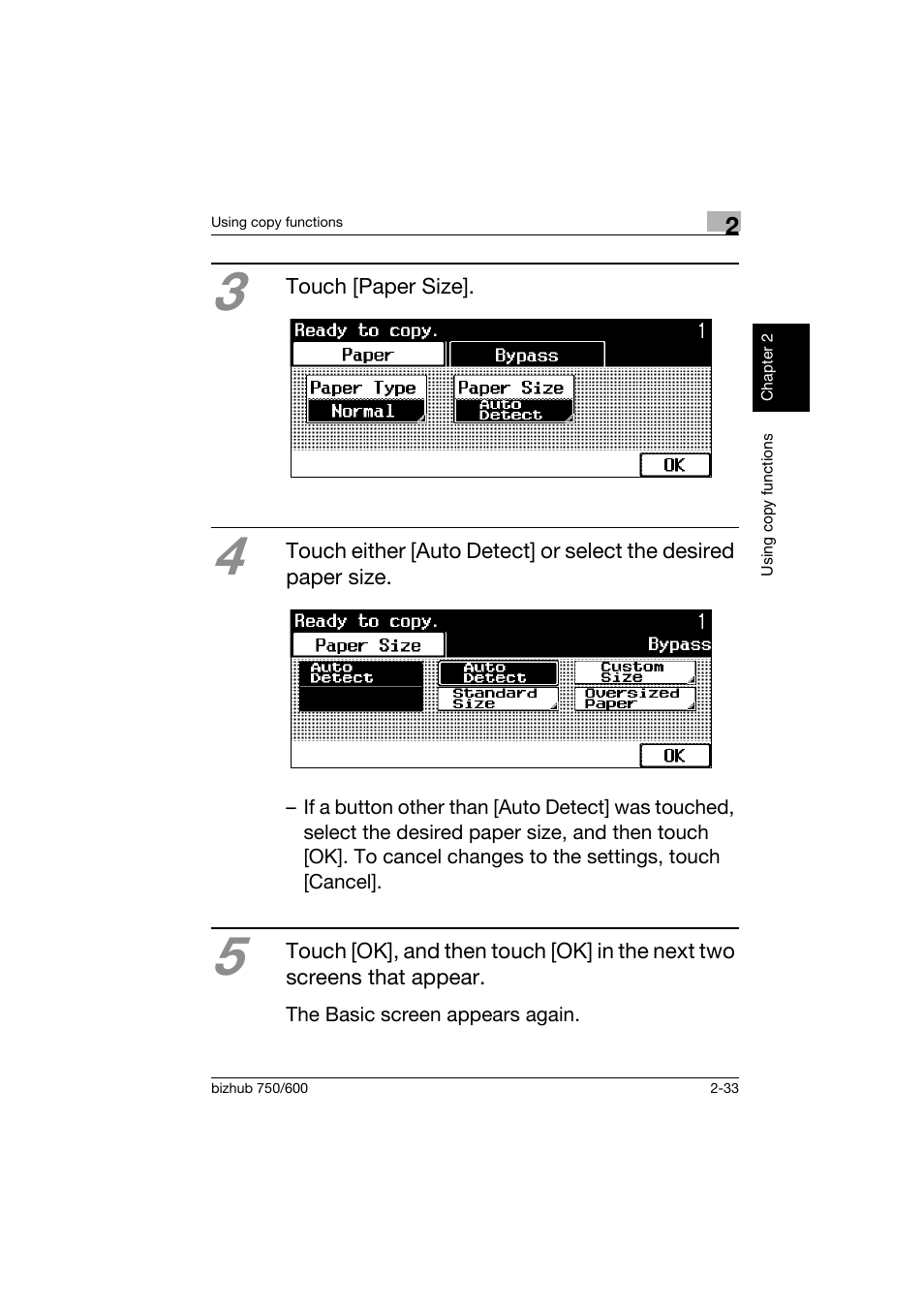 Konica Minolta bizhub 750 User Manual | Page 70 / 150