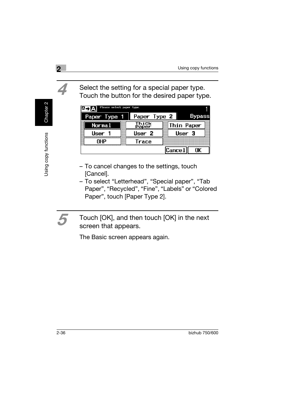 Konica Minolta bizhub 750 User Manual | Page 73 / 150