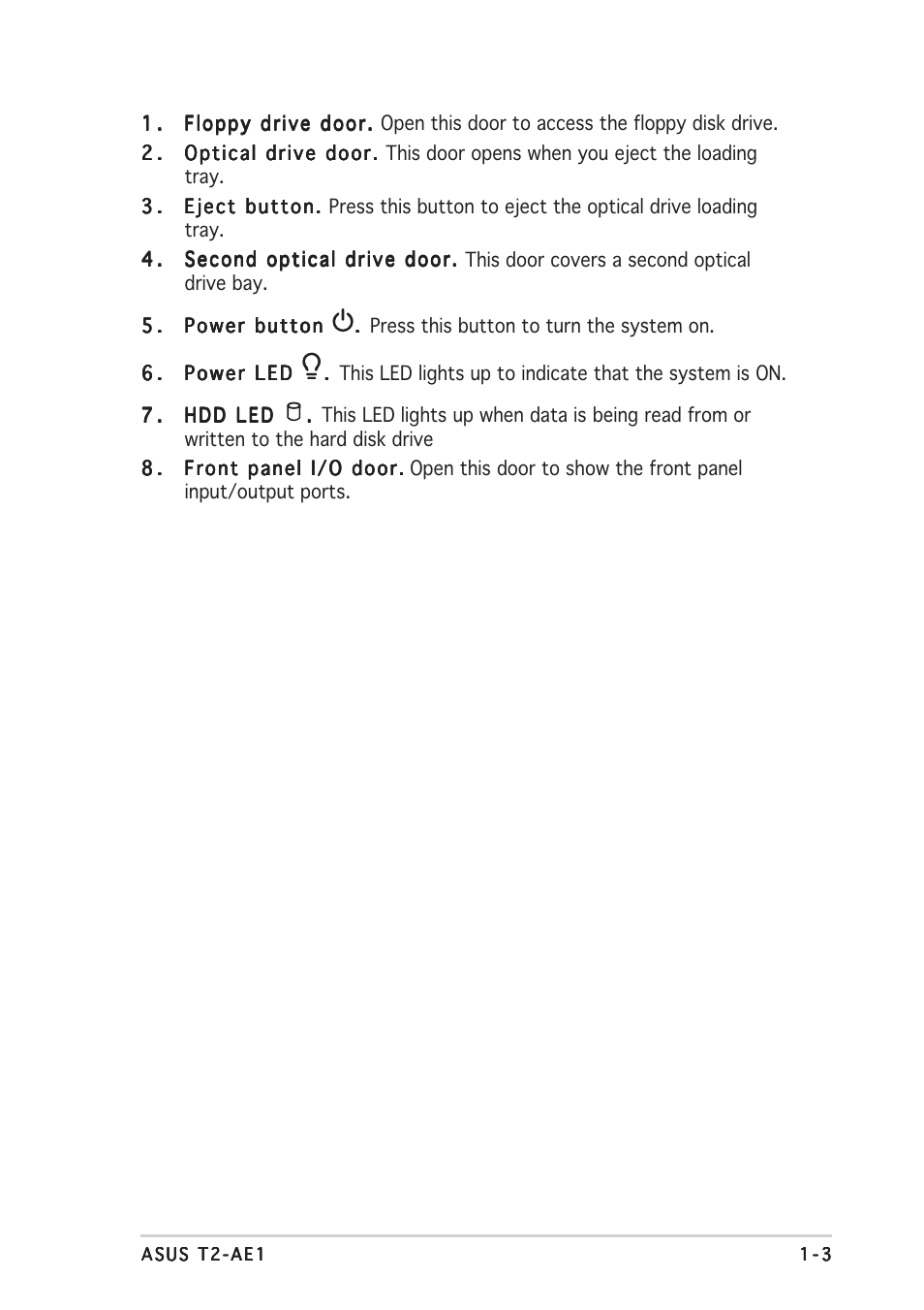 Asus T2-AE1 User Manual | Page 13 / 104