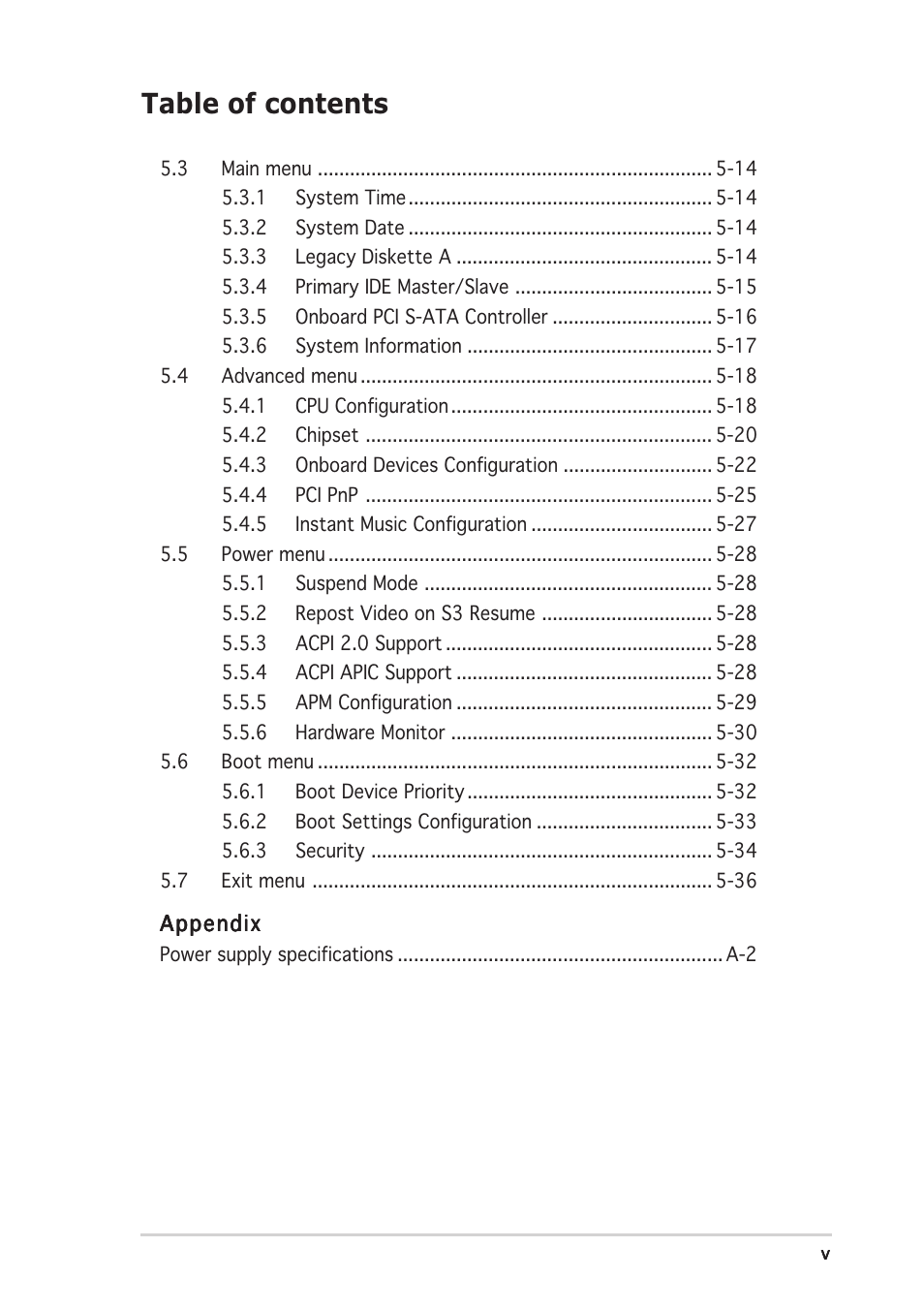 Asus T2-AE1 User Manual | Page 5 / 104