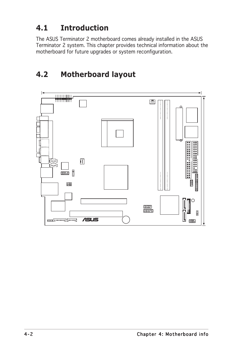 1 introduction, 2 motherboard layout, Sis 965l | Sis 760gx, Socket 754 | Asus T2-AE1 User Manual | Page 54 / 104