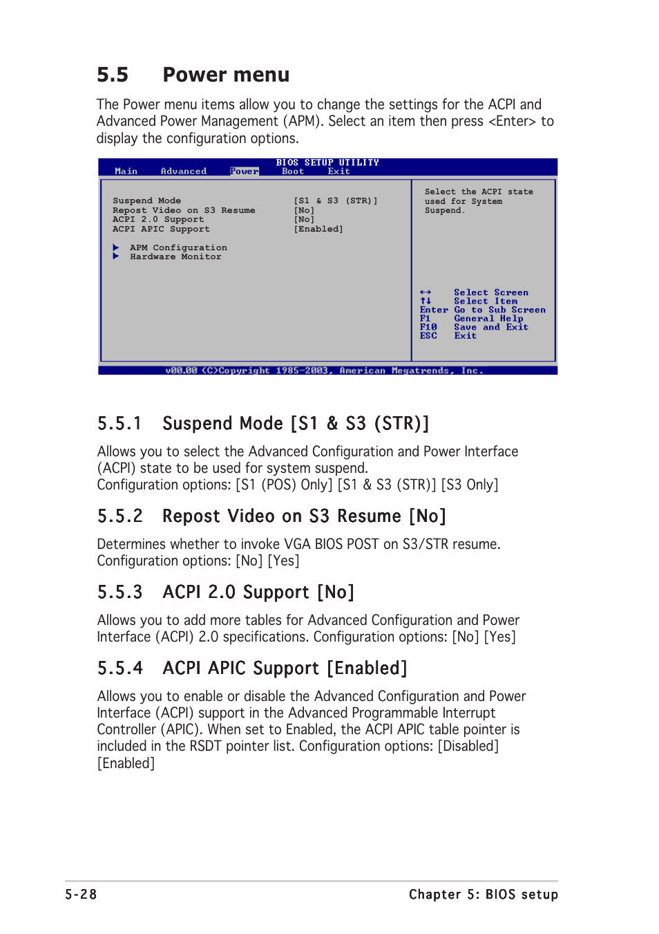 5 power menu | Asus T2-AE1 User Manual | Page 92 / 104