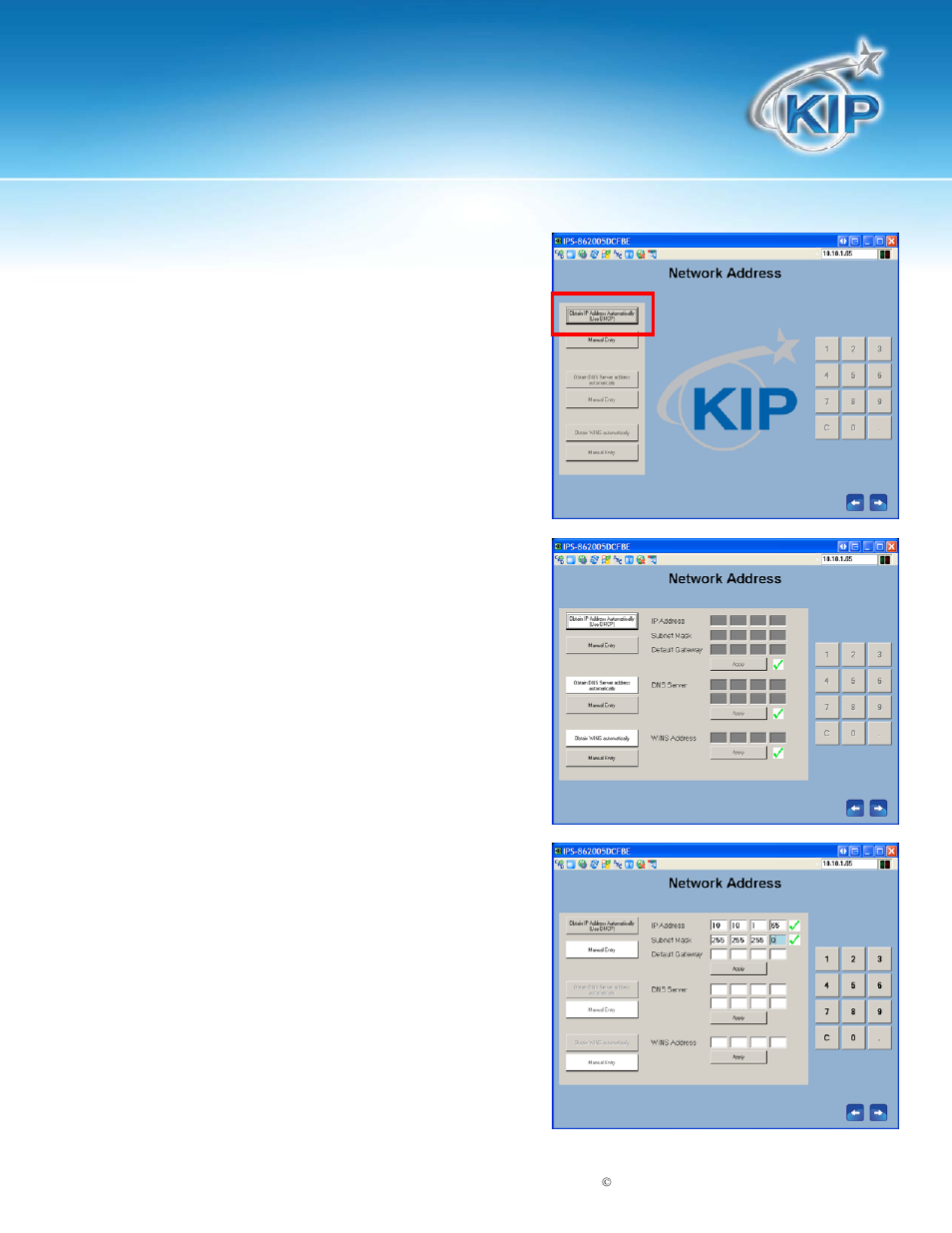 Kip system installation wizard | Konica Minolta KIP 7100 User Manual | Page 11 / 16