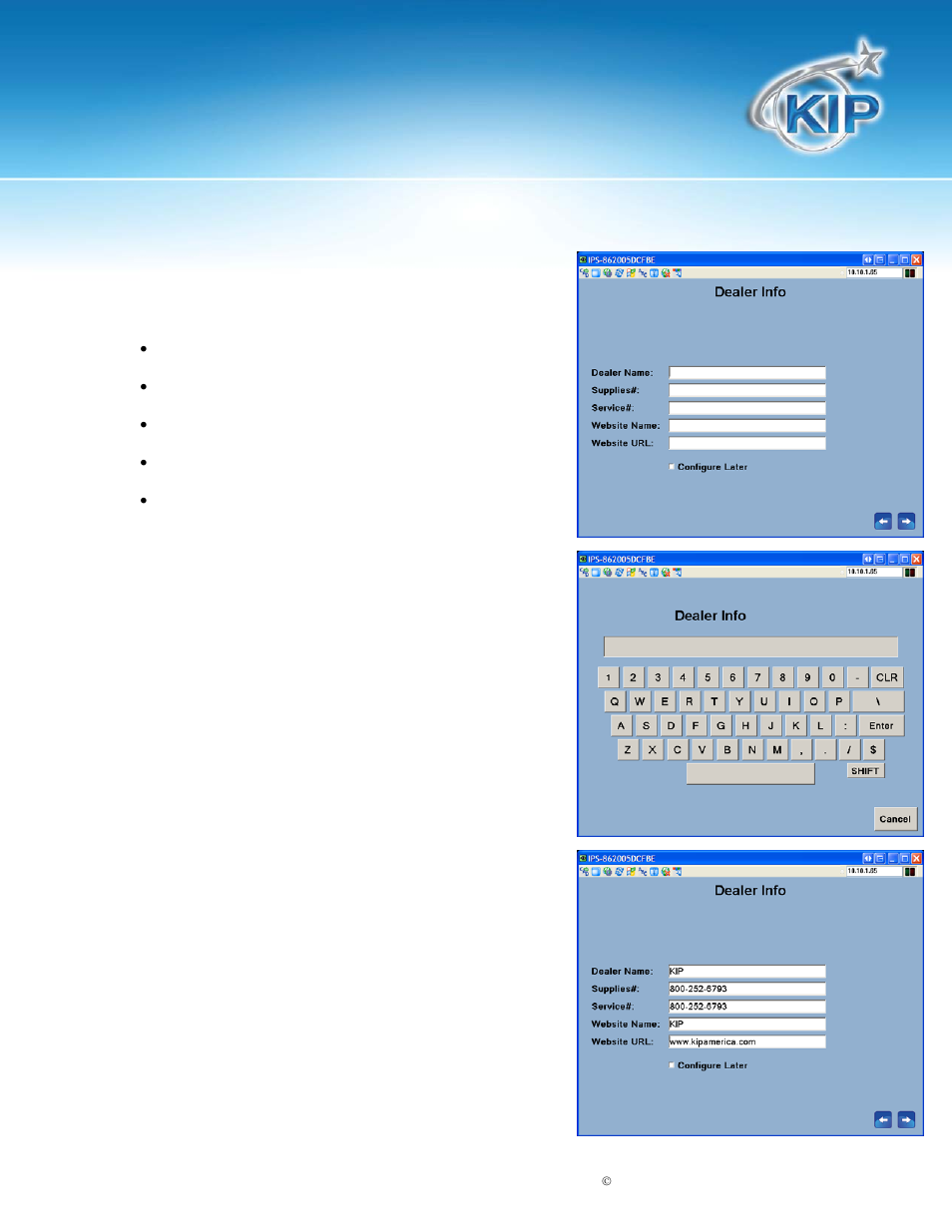 Kip system installation wizard | Konica Minolta KIP 7100 User Manual | Page 9 / 16