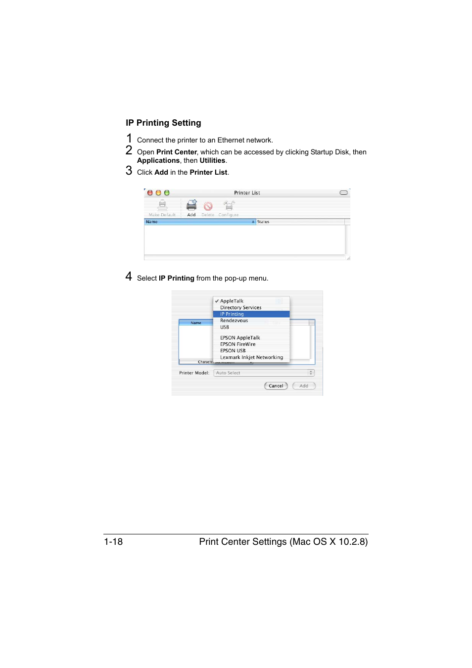 Ip printing setting, Ip printing setting -18 | Konica Minolta magicolor 3730DN User Manual | Page 33 / 185