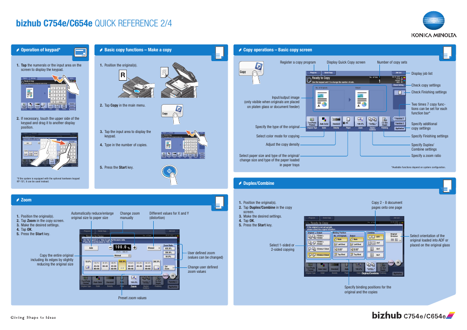 Konica Minolta bizhub C654e User Manual | Page 2 / 4