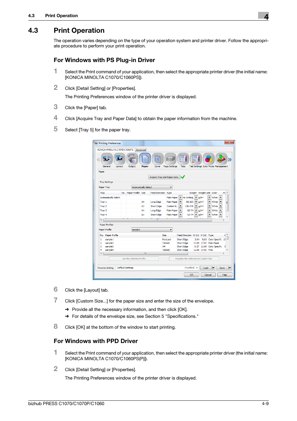 3 print operation, Print operation -9 | Konica Minolta bizhub PRESS C1070 User Manual | Page 31 / 37