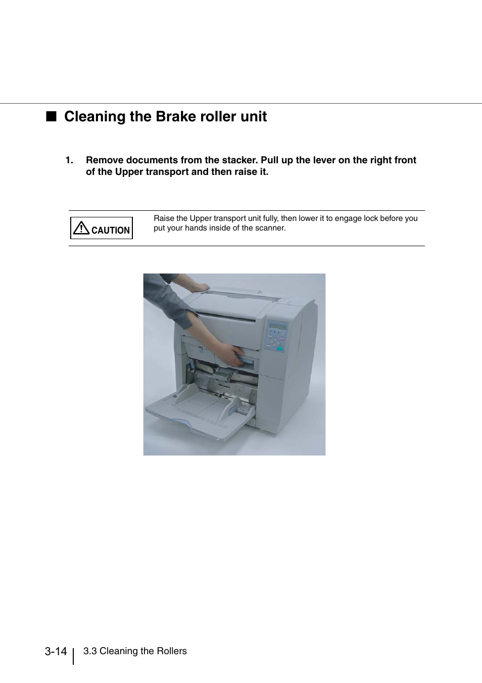 Cleaning the brake roller unit | Konica Minolta Fujitsu Scanner User Manual | Page 100 / 316