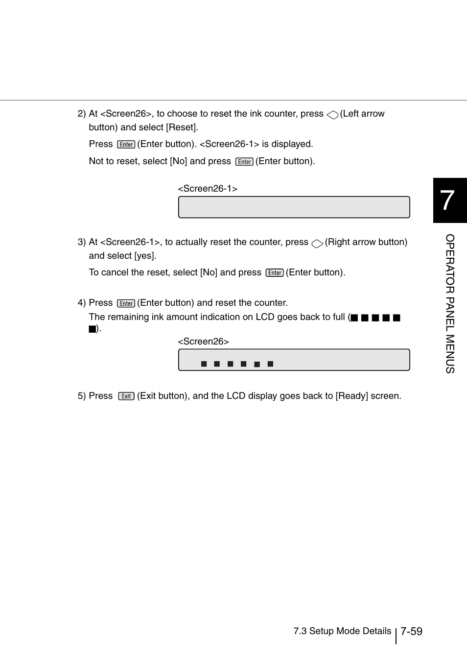 Opera t or p a nel menus | Konica Minolta Fujitsu Scanner User Manual | Page 259 / 316