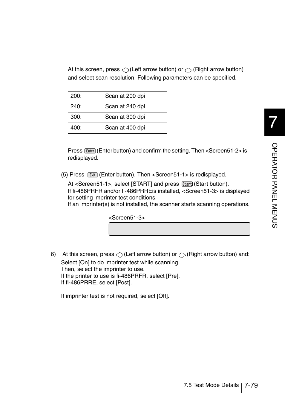 Opera t or p a nel menus | Konica Minolta Fujitsu Scanner User Manual | Page 279 / 316