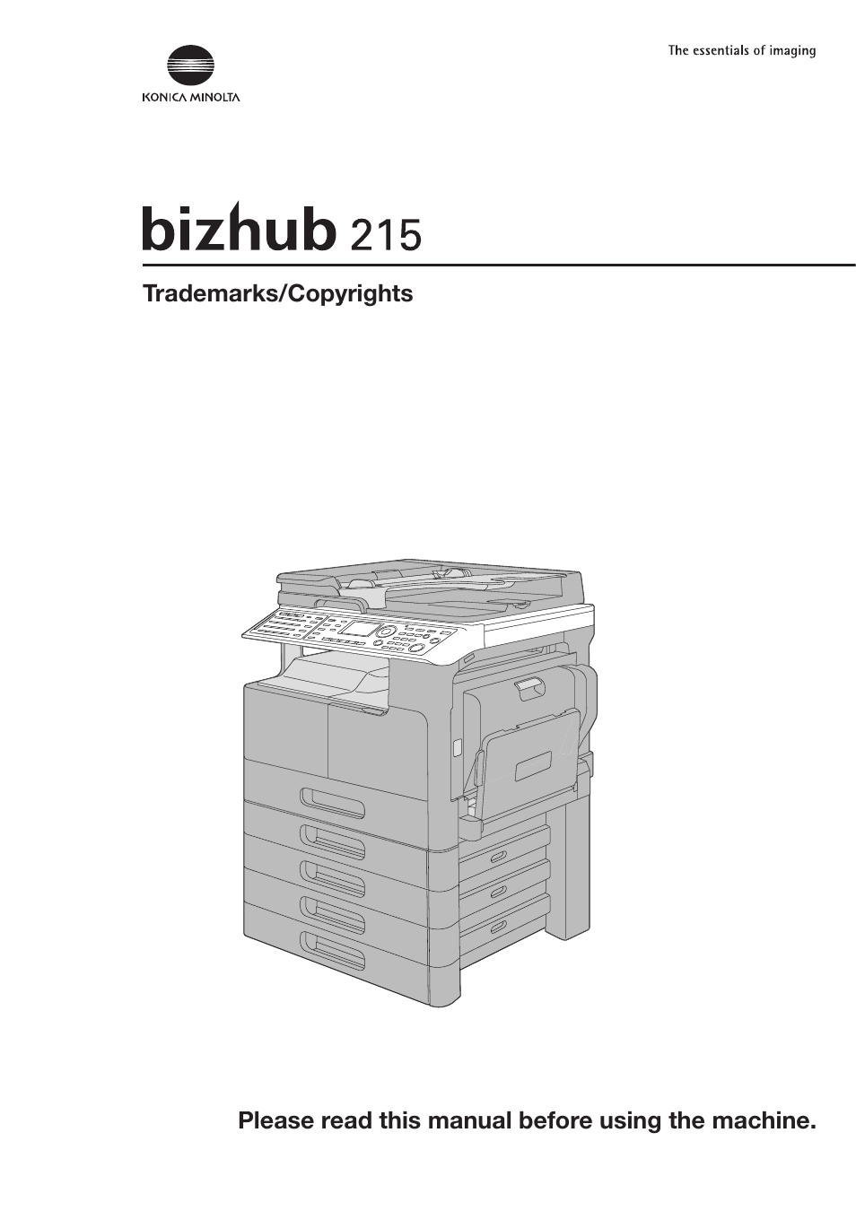 Konica Minolta Bizhub 215 User Manual | 12 pages