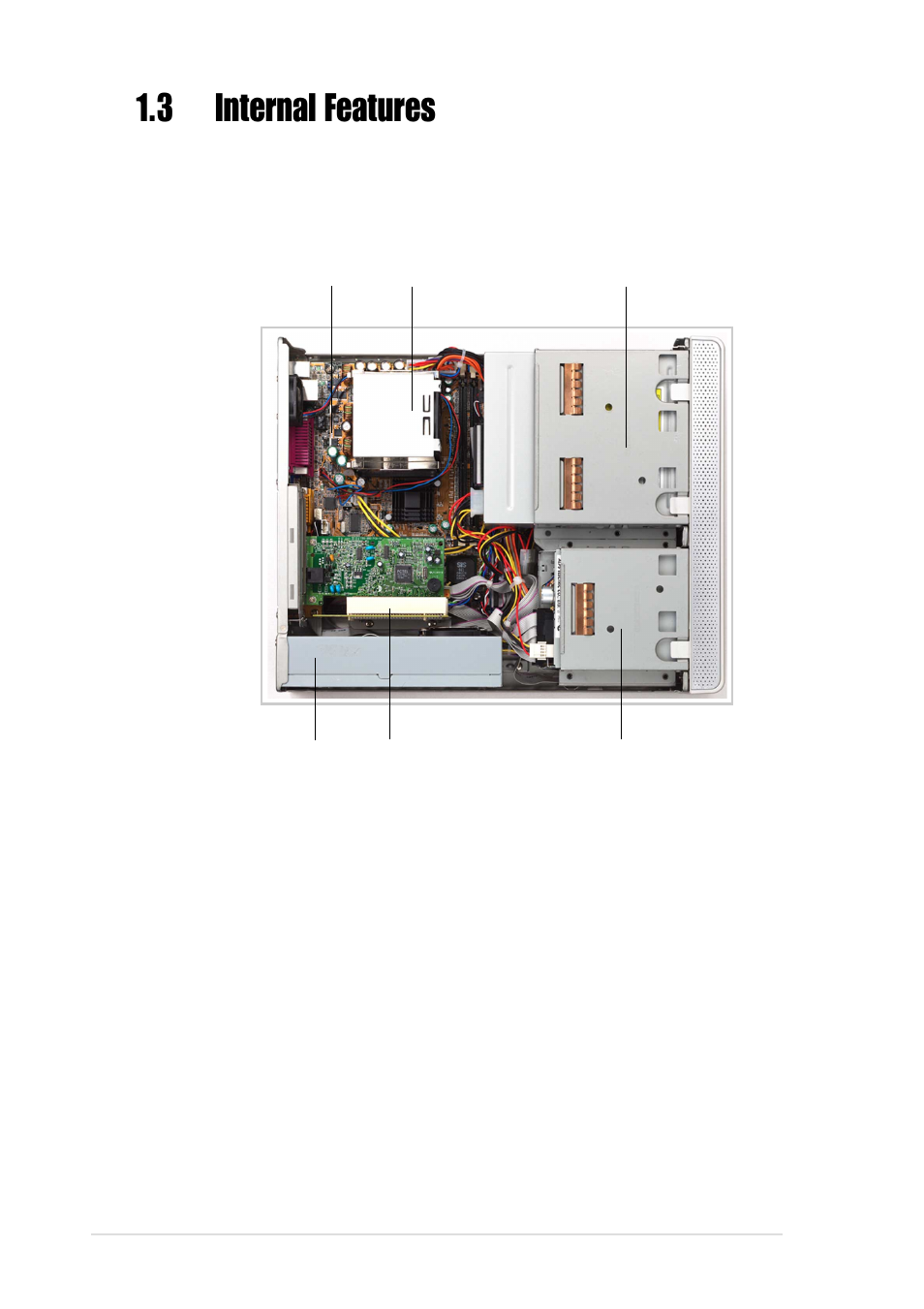 3 internal features | Asus Book Size Barebone System Prodigy User Manual | Page 12 / 30