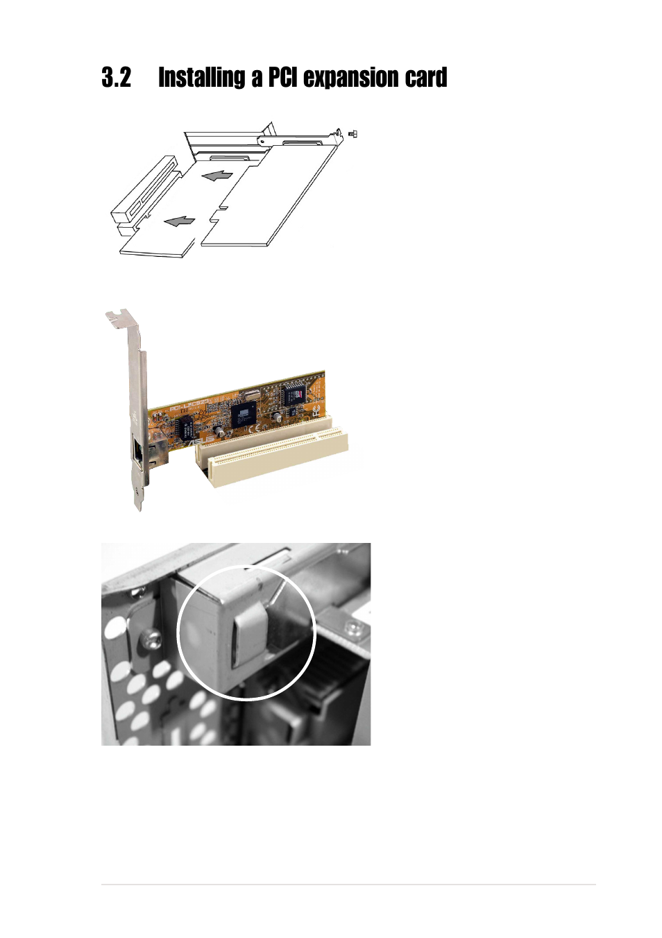 2 installing a pci expansion card | Asus Book Size Barebone System Prodigy User Manual | Page 25 / 30