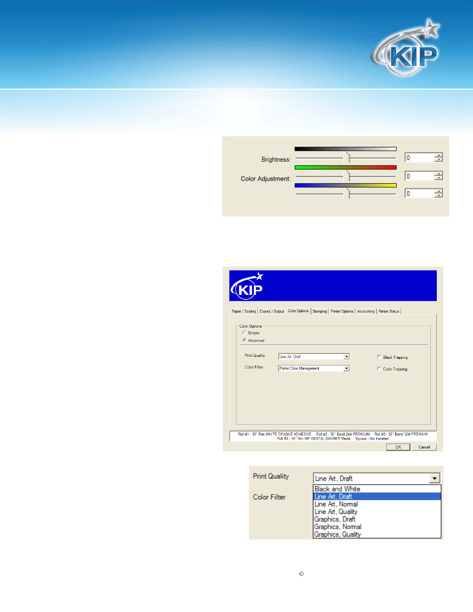 Kip windows, Driver | Konica Minolta KIP 7700 User Manual | Page 16 / 25