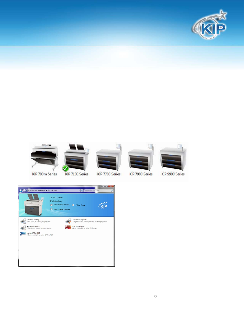 Kip windows 7 device experience, Kip windows, Driver | Konica Minolta KIP 7700 User Manual | Page 24 / 25