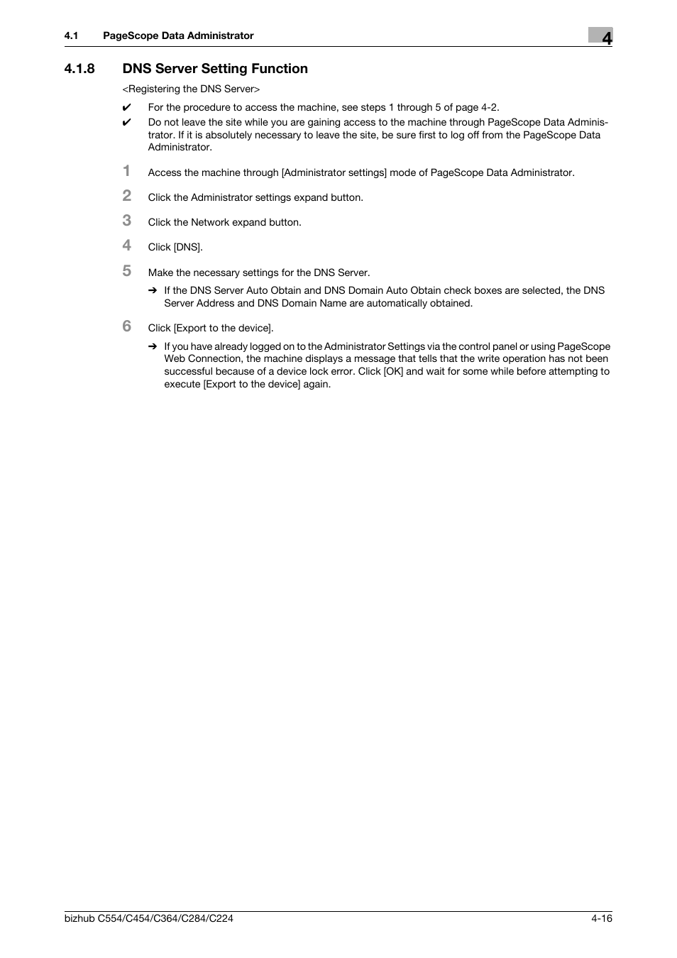 8 dns server setting function, Dns server setting function -16 | Konica Minolta bizhub C364 User Manual | Page 174 / 195