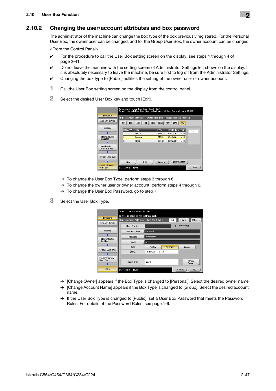 Konica Minolta bizhub C364 User Manual | Page 63 / 195