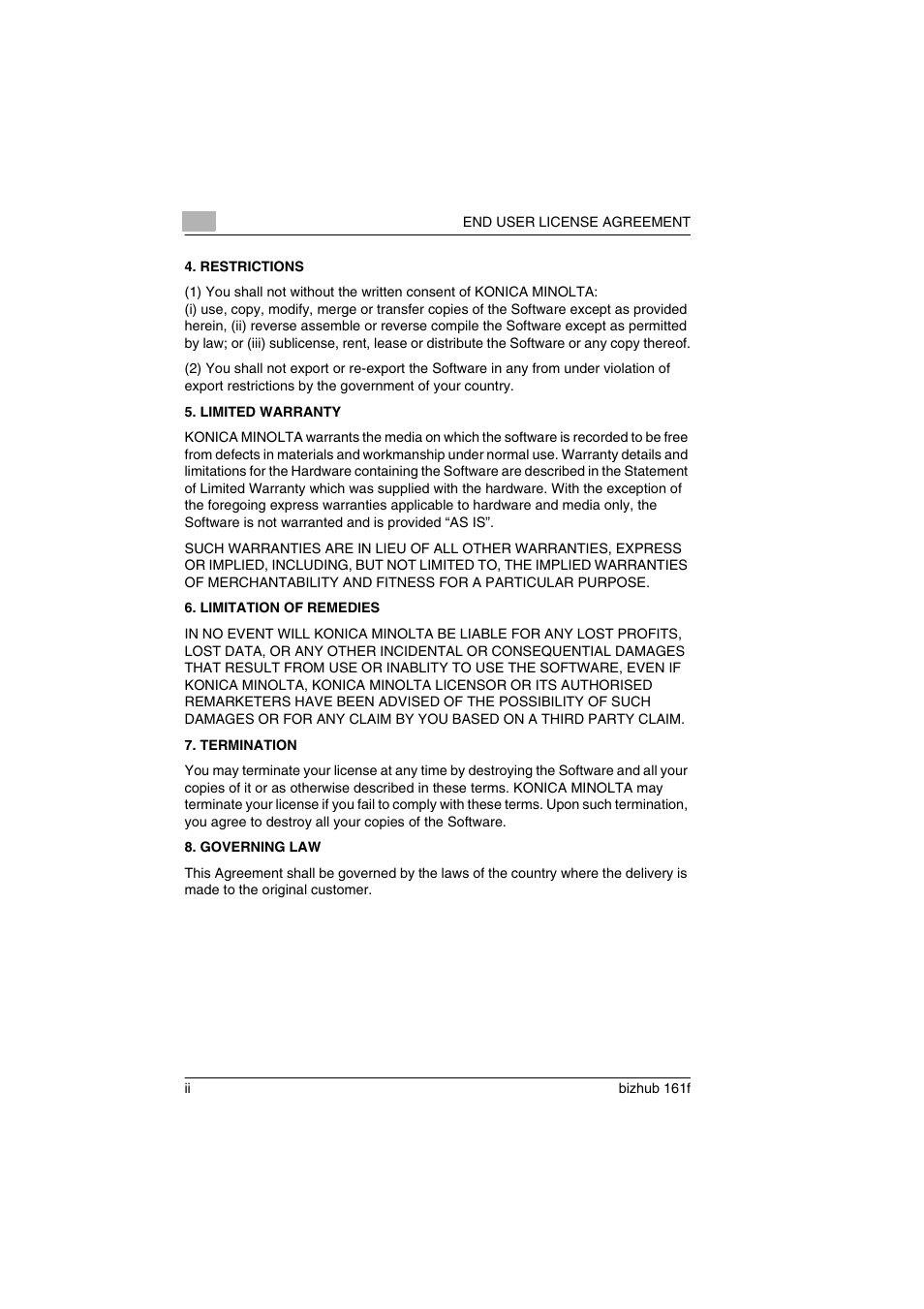 Konica Minolta bizhub 161f User Manual | Page 3 / 284