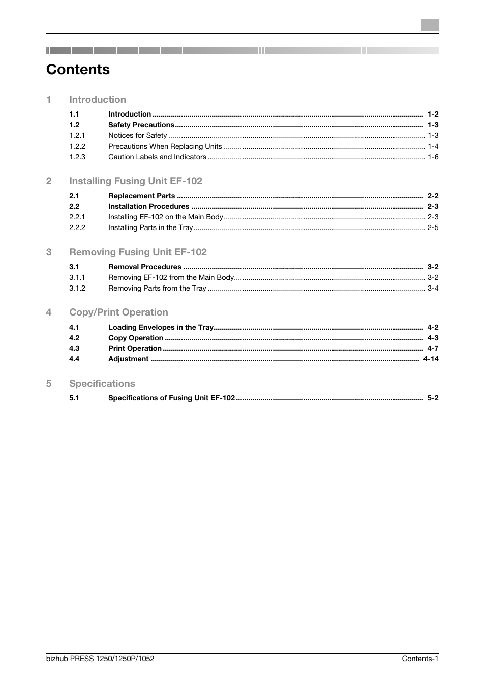 Konica Minolta bizhub PRESS 1052 User Manual | Page 3 / 42