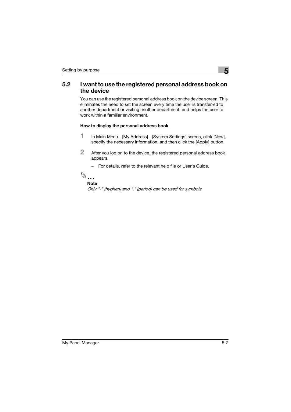 How to display the personal address book, How to display the personal address book -2 | Konica Minolta PageScope Enterprise Suite User Manual | Page 129 / 132
