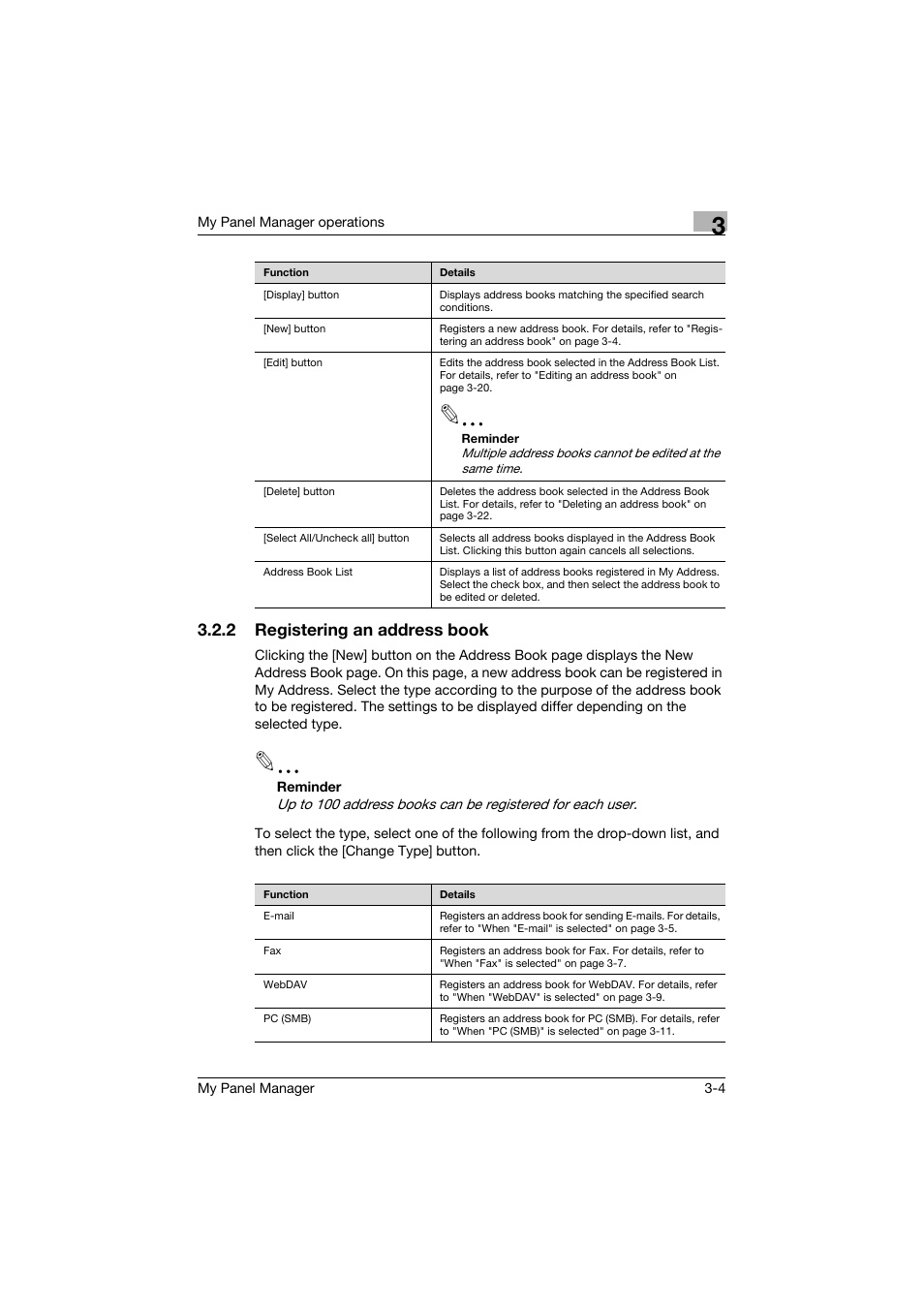 2 registering an address book, Registering an address book -4 | Konica Minolta PageScope Enterprise Suite User Manual | Page 18 / 132