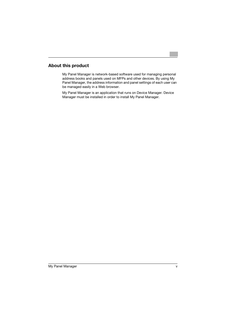 About this product | Konica Minolta PageScope Enterprise Suite User Manual | Page 6 / 132
