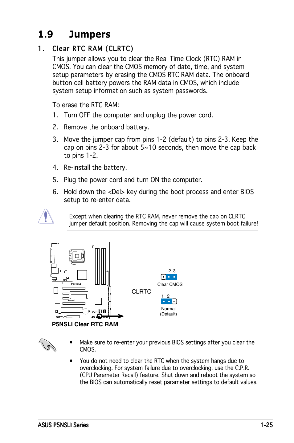 9 jumpers | Asus E2234 User Manual | Page 39 / 124