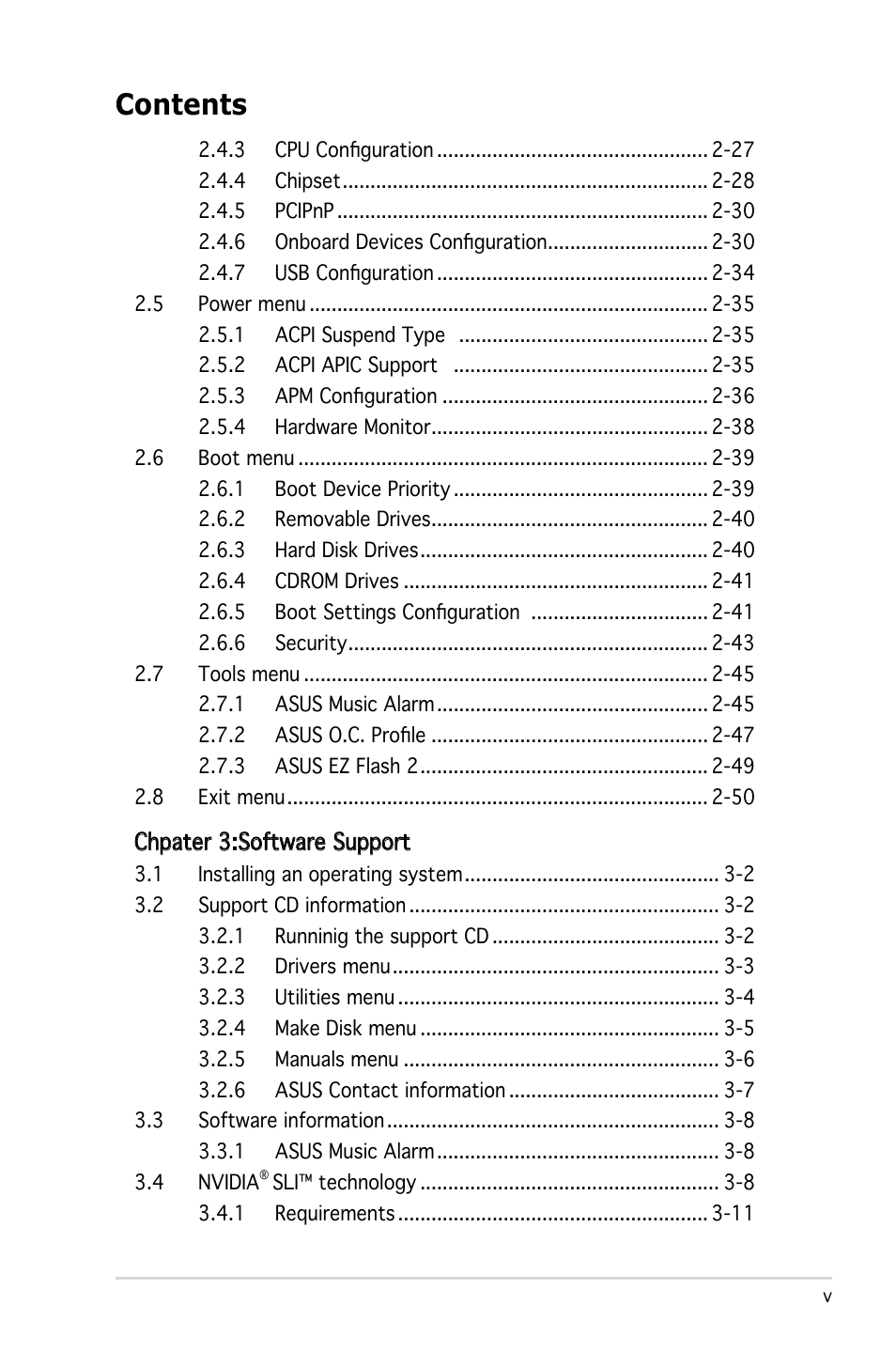 Asus E2234 User Manual | Page 5 / 124