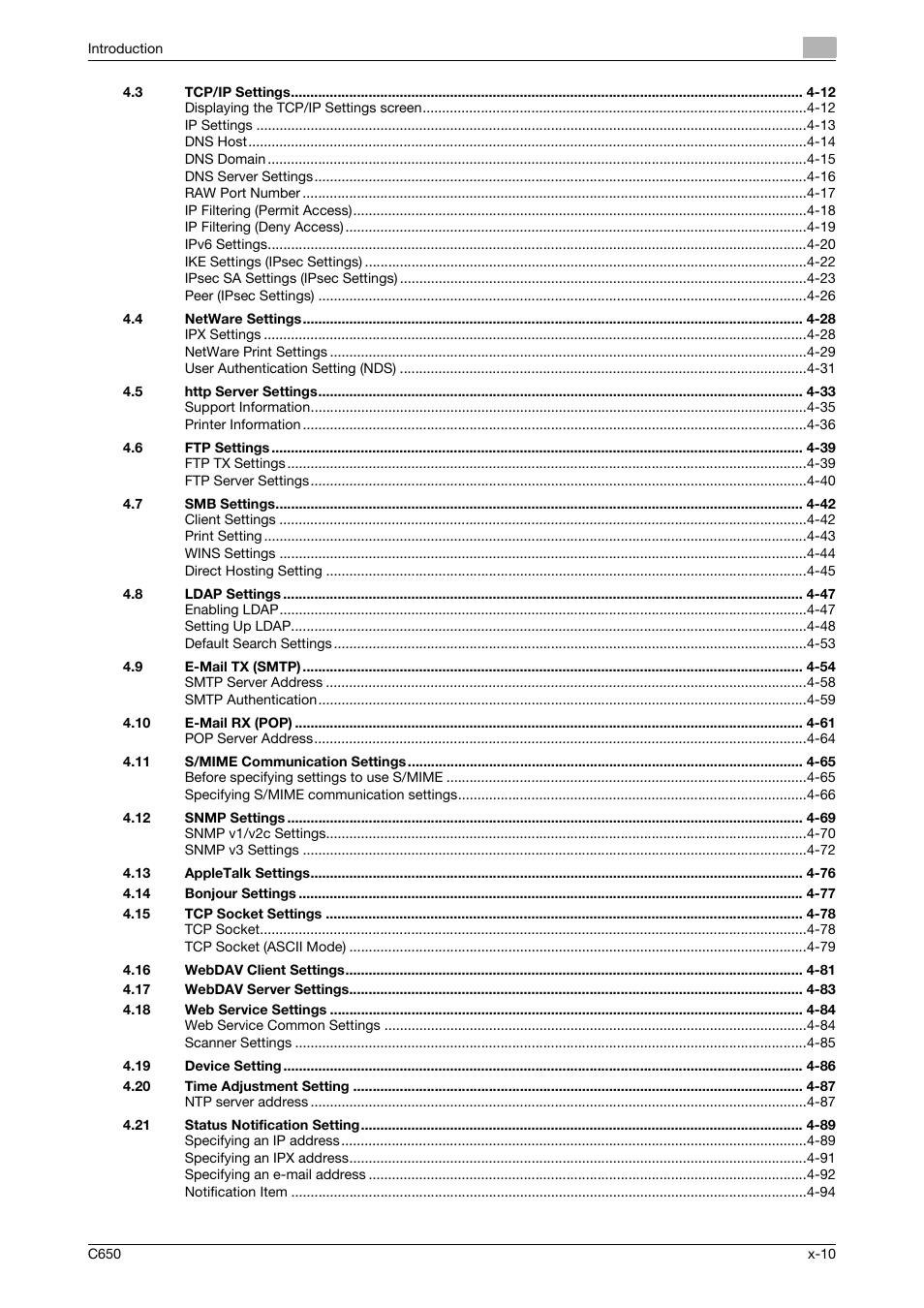Konica Minolta bizhub C650 User Manual | Page 11 / 304