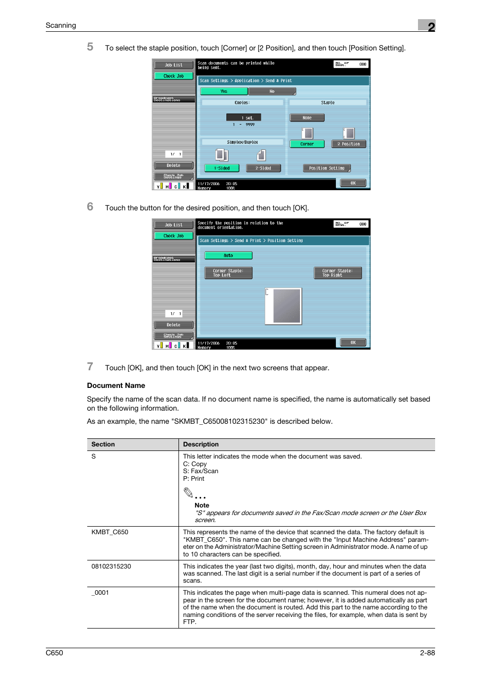 Document name, Document name -88, P. 2-88 | Konica Minolta bizhub C650 User Manual | Page 115 / 304