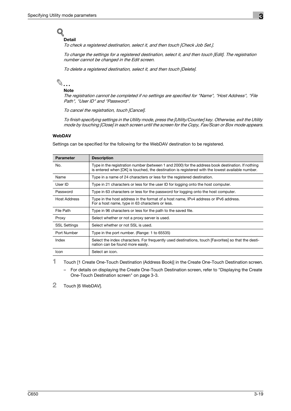 Webdav, Webdav -19 | Konica Minolta bizhub C650 User Manual | Page 140 / 304