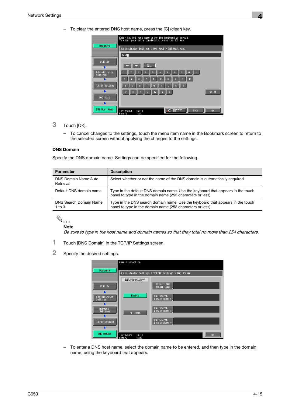 Dns domain, Dns domain -15 | Konica Minolta bizhub C650 User Manual | Page 195 / 304