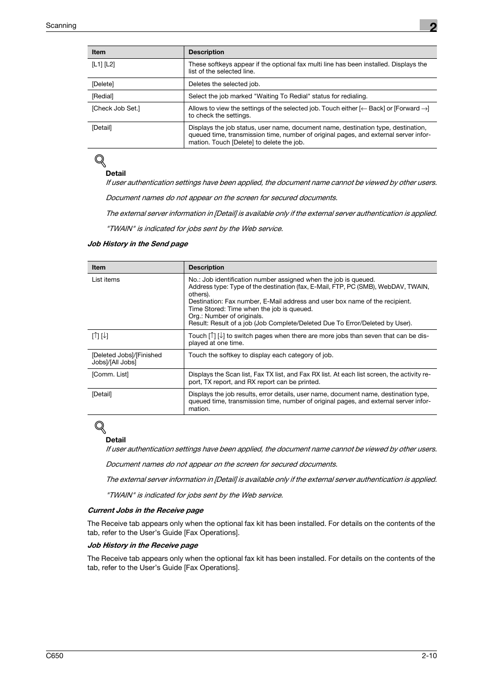 Konica Minolta bizhub C650 User Manual | Page 37 / 304