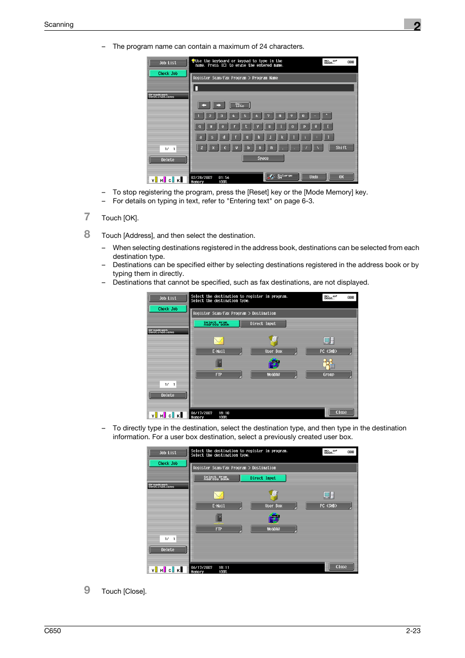 Konica Minolta bizhub C650 User Manual | Page 50 / 304