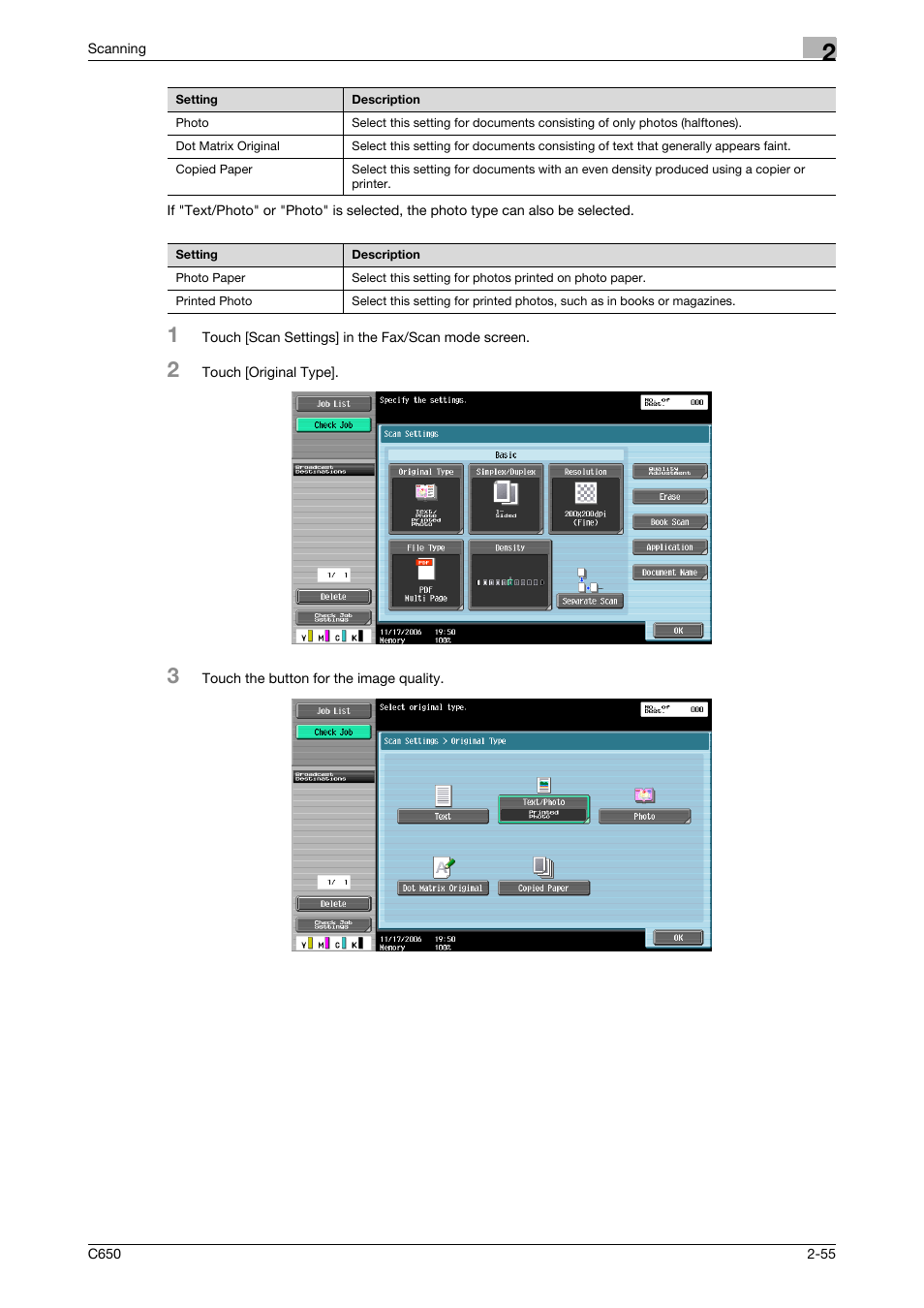 Konica Minolta bizhub C650 User Manual | Page 82 / 304