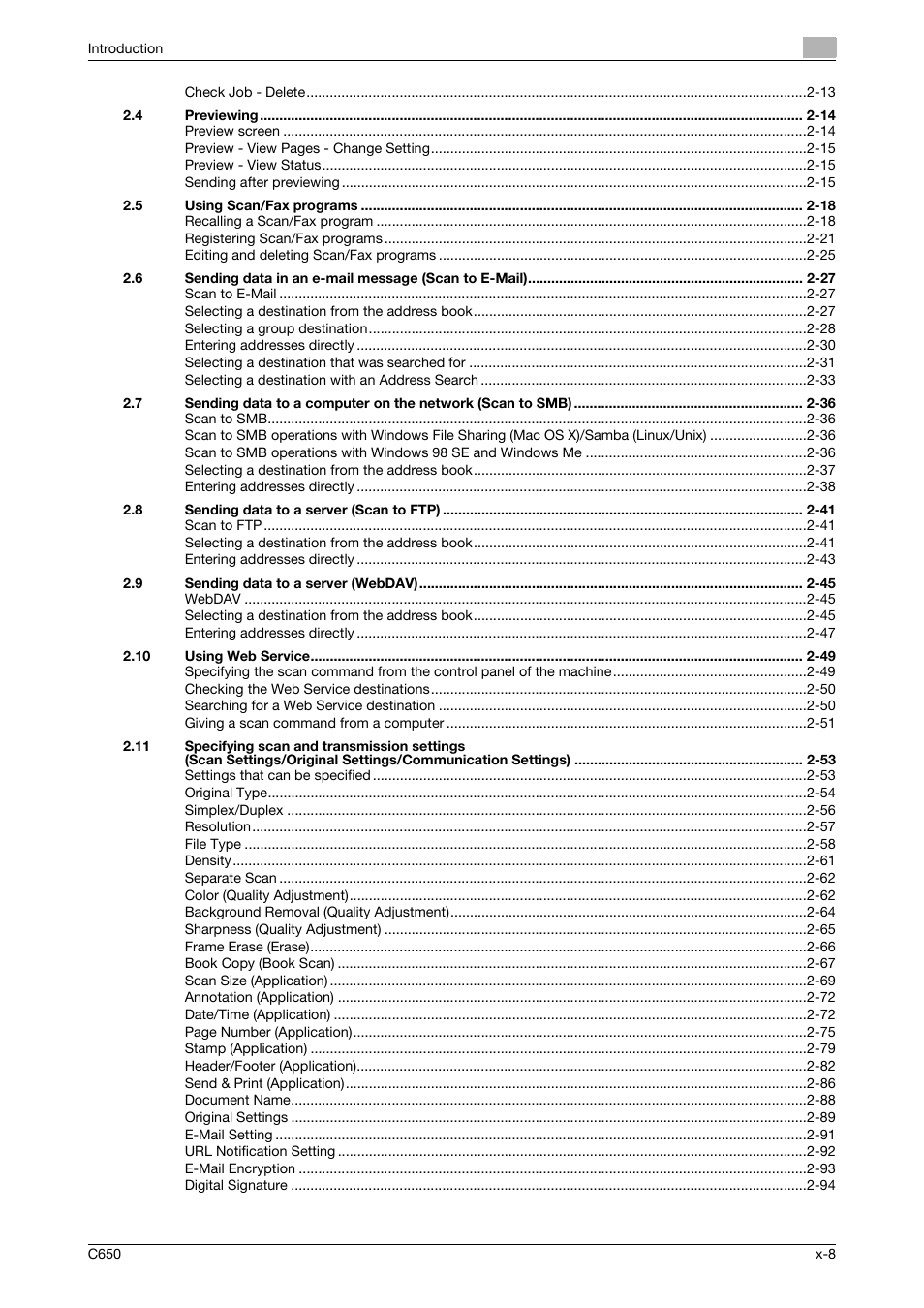 Konica Minolta bizhub C650 User Manual | Page 9 / 304