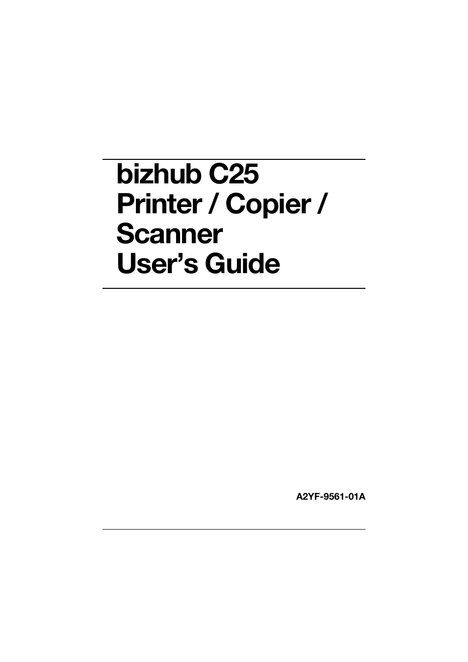 Konica Minolta bizhub C25 User Manual | 341 pages