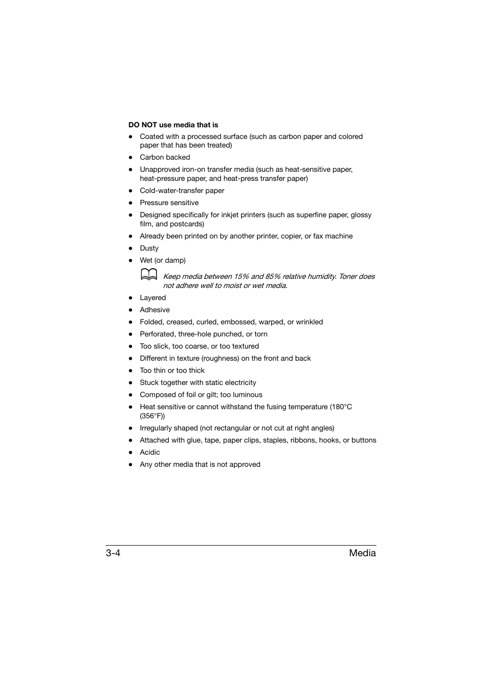 Media 3-4 | Konica Minolta bizhub C25 User Manual | Page 117 / 341